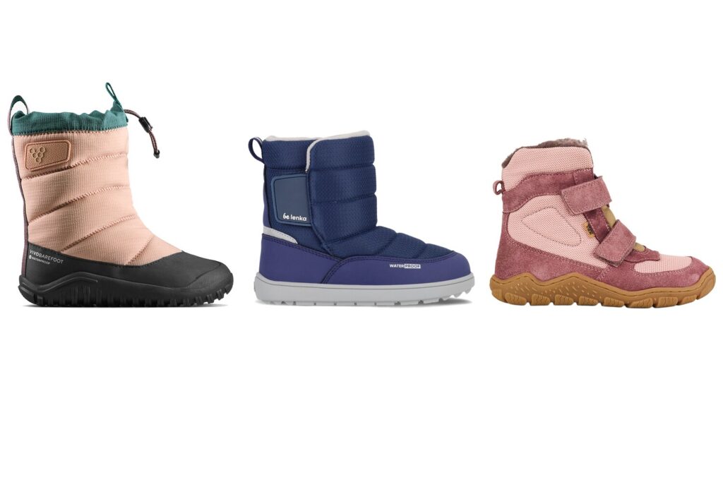 Barfußschuhe für Kinder im Winter von Vivobarefoot, Be Lenka und Koel